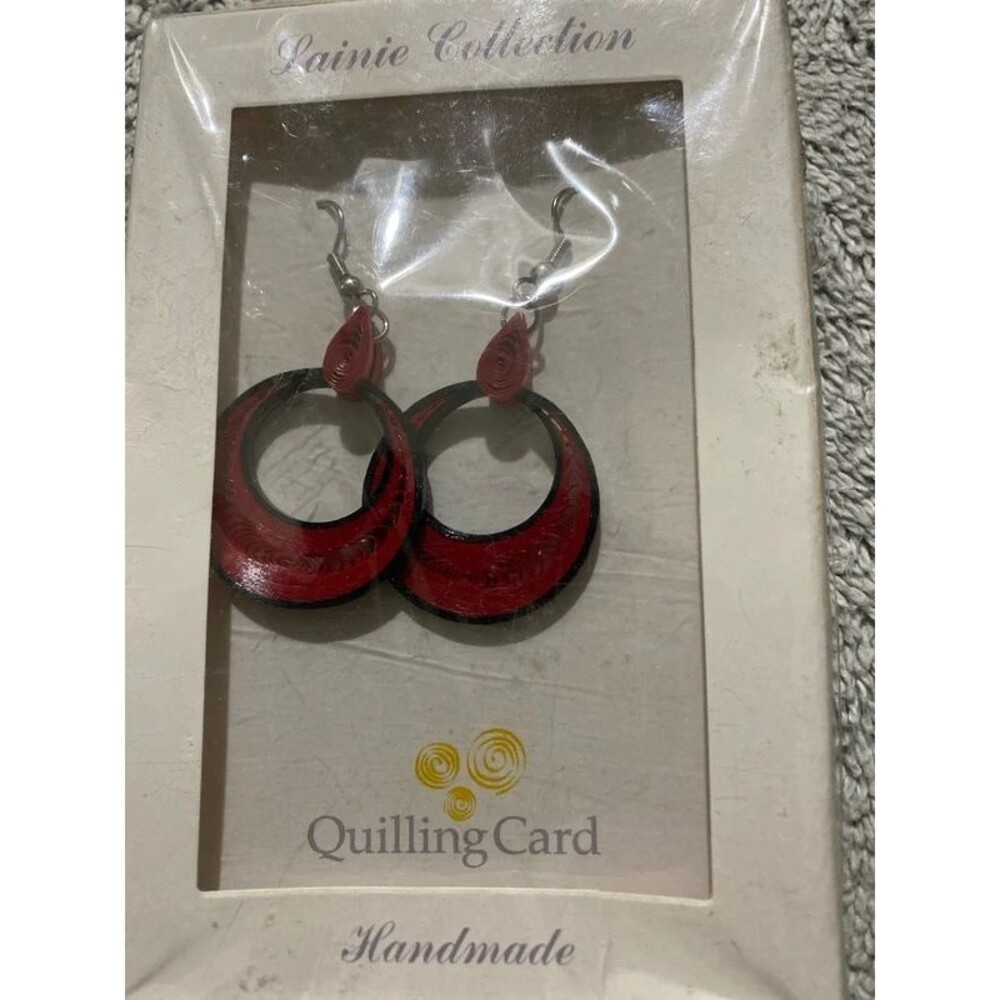 Red earrings